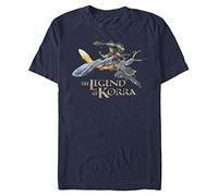 Nickelodeon Big & Tall The Last Airbender: Legend of Korra Team Avatar - Camiseta de manga corta para hombre, Navy Blue Heather, X-Large Big Tall