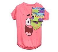 Nickelodeon - Camisa de Bob Esponja para Perros y Bandana Verde, Talla S, Suave y cómoda, Ligera y Ligera