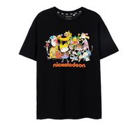 Nickelodeon Camiseta Classic Group de Manga Corta para Adultos Unisex (NS8015)