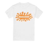 Nickelodeon Camiseta Logotipo de Salpicadura Retro para Hombre (TV6733)