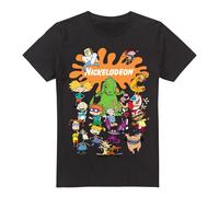 Nickelodeon Camiseta Salpicadura y Grupo para Hombre (TV6793)