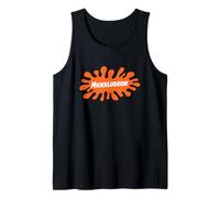 Nickelodeon Classic Orange Splat Bold Retro Logo Art Camiseta sin Mangas