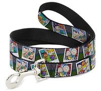 Nickelodeon - Correa para Mascotas, Correa para Perro, Fotos de Personajes Rugrats, 4 pies de Largo y 0.5 Pulgadas de Ancho