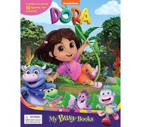Nickelodeon Dora My Busy Books - Storybook, 10 figurines, playmat