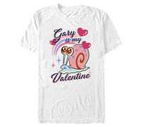 Nickelodeon Men's Big & Tall Gary Be Mine T-Shirt, White, 4X-Large Tall