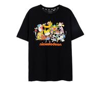 Nickelodeon Negro Classic Group Camiseta de manga corta Adultos Unisex