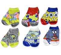 Nickelodeon Spongebob Squarepants No Show Socks Calcetines Largos, Azul, M para Niños