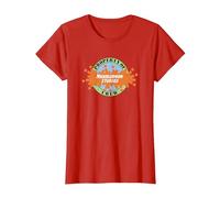 Nickelodeon Studios Crew Logo Camiseta, Mujer, Rojo, 3XL