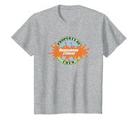 Nickelodeon Studios Crew Logo Camiseta, Niños, Gris Jaspeado, 6 años