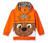 Nickelodeon Toddler Niños Paw Patrol personaje Big Face Zip-Up Hoodies Zuma Naranja 3T