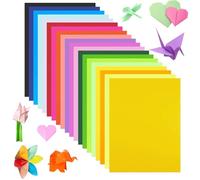 NICKLIN 220 Hojas de Papel Origami,30x21cm Papel Origami Doble Colores,Cartulinas para Manualidades Bricolaje Plegable Cuadrado para Proyectos Manualidades Escolares