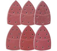 NICKLIN 60 Hojas Lijas para Lijadora Mouse Lijas Triangular 105x152mm Papel Lija para Lijadora Madera 11 Agujeros con Gancho y Bucle para Multilijadora 40 60 80 120 180 240 Granos para Lijado Pulido