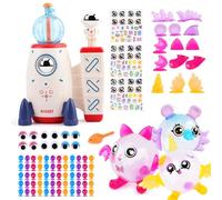 nicknack Nano Art Kit con Inflador de Globos Cohete, 195 Piezas Juego de Manualidades para Hacer Burbujas Pegajosas y Elásticas, Juguete Educativo Creativo para Niños