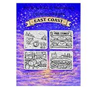 Nicknames of the East Coast: Bold Easy Coloring Book Featuring USA East Coast State & City Nicknames, Fun Educational with Cute Regional Icons for Kids and Adults