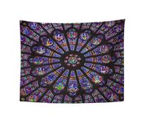 Nicknocks Tapiz para colgar en la pared de la catedral de Notre Dame París para sala de estar