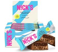 NICKS Barritas de Proteínas de Triple chocolate, baja en carbohidratos, 15g de proteínas, 202 calorías, low carb, ceto barras proteicas, sin azúcar añadido, sin gluten (12 keto protein bars x 50g)