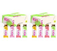 NICKS Mix de Barritas Proteina, Keto Protein Bar de Chocolate 4g Carbohydratos Netos 15g Proteína y 5g Colágeno Sin Azúcar Añadido Low Carb Proteicas Snacks Sin Gluten (9x50g) (Paquete de 2)