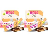 NICKS Protein wafer Naranja | 25% Proteína | 203 calorías | Barritas Proteicas Oblea Chocolate Sin Azúcar Añadido Low Carb Snack Bar Sin Gluten (9x40g) (Paquete de 2)