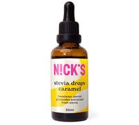 NICKS Stevia Líquida Gotas Caramelo (50ml) Edulcorante Cero Calorías Dieta Keto, Sin Azúcar, Sin Glutin, Low Carb