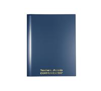 Nicky's Folders® English Communicator, carpeta para padres y profesores, plástico flexible patentado, resistente al desgarro, 2 bolsillos interiores, 2 fundas exteriores, papel tamaño carta, un solo