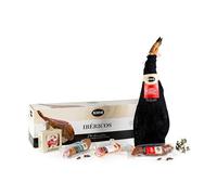 Nico Jamones - LOTE JAMÓN DE BELLOTA IBÉRICO - 50% RAZA IBÉRICA min. 27 meses de curación + Lomo Cebo Ibérico+ Salchichón Ibérico + Chorizo Ibérico+ Queso de Oveja + Caja decorada