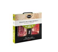 NICO JAMONES - MALETÍN TAPAS DE PALETA DE CEBO IBÉRICA 50% RAZA IBÉRICA. Compuesto por 9 sobres de 80 gr. Una curacion de mas de 18 meses