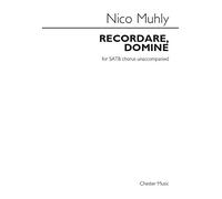Nico muhly: Recordare, Domine. Partituras para SATB, Choral
