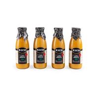 Nico - PACK 4 unidades de CALDO JAMÓN IBÉRICO 100% NATURAL - botella de 750ml