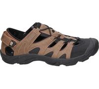 NICOBOCO Sandalias Deportivas para Hombre, Cierre Boa, Piel Marrón y Negro, Cangrejera de Senderismo (Marrón, Sistema tallas calzado EU, Adulto, Hombre, Números, mediano, 45)