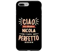 Nicola Idea Regalo Personalizzata Nome Divertente Carcasa para iPhone 7 Plus/8 Plus