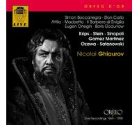 Nicolai Ghiaurov : Airs d'opéras. Krips, Stein, Sinopoli, Martinez, Ozawa, Satanowski.