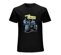 Nicolas and The Cages Nic Cage Band Unisex Cotton tee Shirt Men's Black T-Shirt S