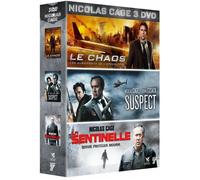 Nicolas Cage: El Caos + Sospechoso + La Centinela COFRE DVD NUEVO