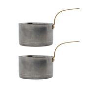 Nicolas Vahé Cazo mini Presentation Ø10 cm set de 2 Silverfinish