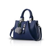 Nicole & Doris 2026 - Bolso de Mano para Mujer, Bolso de Mano, Estilo Bandolera, Bolso de Hombro Elegante, para Mujer, Bolsa de asa Superior con Pom Poms