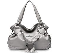 NICOLE & DORIS 2026 Nuevo Bolso de Mano Mujer Bolso de Moda Bolso de Hombro Bolso Bolso Bolso de Hombro Trabajo, Gris Claro, Medium, Bolso de Mano