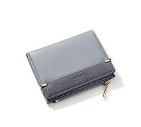 NICOLE & DORIS Billetero Mujer Carteras para mujer Billetero pequeño Monedero para mujer Cuero de PU Azul