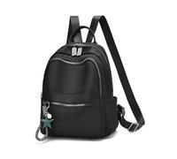 NICOLE & DORIS Bolsa Casual Escolar Backpack Ligera Mujer Elegante Mochila de Escuela de Nailon para Uso Diario como Viaje, Escuela, Compras Negro A