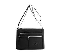 NICOLE & DORIS Bolsa de Nailon Trabajo Mujer Bolso Bandolera Mensajero Elegante Ligero Bolso Cruzado Gran Capacidad para Viajar, Escuela, Compras, Trabajo Negro