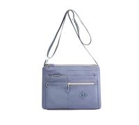 NICOLE & DORIS Bolsa de Nailon Trabajo Mujer Bolso Bandolera Mensajero Elegante Ligero Bolso Cruzado Gran Capacidad para Viajar, Escuela, Compras, Trabajo Azul claro