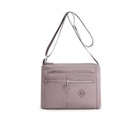 NICOLE & DORIS Bolsa de Nailon Trabajo Mujer Bolso Bandolera Mensajero Elegante Ligero Bolso Cruzado Gran Capacidad para Viajar, Escuela, Compras, Trabajo Morado