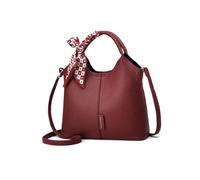 NICOLE & DORIS Bolso Bandolera Moda Bolso de Mano Elegante Bolsa de asa Superior Mujer Cuero PU Bolsos Cruzado para Viajes Diarios Burdeos