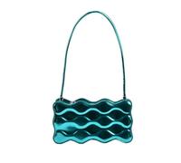 NICOLE & DORIS Bolso Bandolera Mujer Pequeño Bolso de Las Señoras Bolso de Mano Chic Bolsos de Hombro Charol Cuero Bolsa de Axilas Bolsos de Fiesta Verde