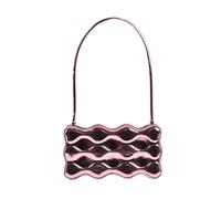 NICOLE & DORIS Bolso Bandolera Mujer Pequeño Bolso de Las Señoras Bolso de Mano Chic Bolsos de Hombro Charol Cuero Bolsa de Axilas Bolsos de Fiesta Rosa