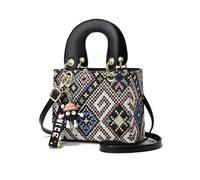 NICOLE & DORIS Bolso Bandolera Mujer Pequeño Bolso de Mano Unico Bolsos de Teléfono Bolso de Hombro PU Cuero Bolsa de Mensajero para Niñas Bolsos Cruzados Negro