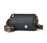 NICOLE & DORIS Bolso Bandolera para Mujer,Bolso Cruzado de piel sintética,Para Mujer Damas Compras, Viaje y Trabajo,Bolso de Hombro Mujer con Correa Ancha Suave Ajustable Negro