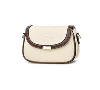 NICOLE & DORIS Bolso Bandolera Pequeño Mujer Bolso de Hombro Bolsos Cruzados PU Cuero Bolsos de Mano Cocodrilo Bolsa de Mensajero Beige
