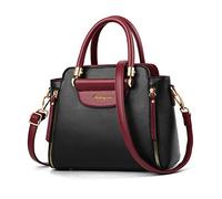 NICOLE & DORIS Bolso de Las Señoras Pequeño Bolso de Mano Diseñador Bolso Bandolera Mujer Bolso Hombro Cuero PU Bolsa de Mensajero Bolso con asa Superior Negro