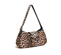 NICOLE & DORIS Bolso de Mano Bandolera Mujer Bolsos de Hombro PU Cuero Bolsa de Axilas Vintage Bolsos de Fiesta Elegante Leopardo