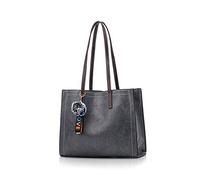 NICOLE&DORIS Bolso de mano de las mujeres Bolsos de mano Bolsa de hombro Señoras Mango superior de moda Hobo Bolsa casual Bolsa de playa Gris oscuro